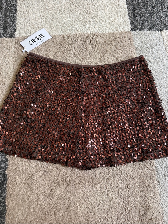12th Tribe Dresses & Skirts - 12th Tribe Copper Sequin Mini Skirt- Large